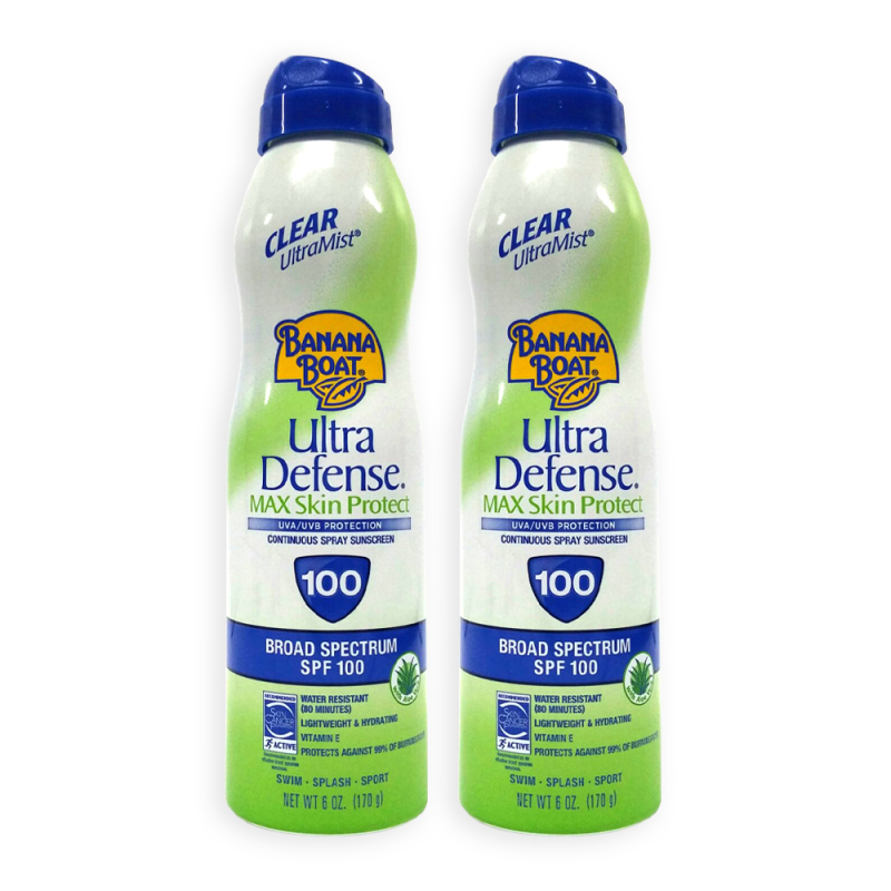 Buy (Pack of 2) Banana Boat SPF 100 Ultra Defense Max Skin Protection Spray Sunscreen 170g - 0813 Singapore