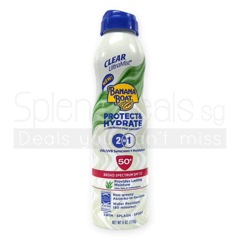 Buy Banana Boat SPF 50+ Protect And Hydrate 2 in 1 Sunscreen + Moisturiser 170g - 9208 Singapore