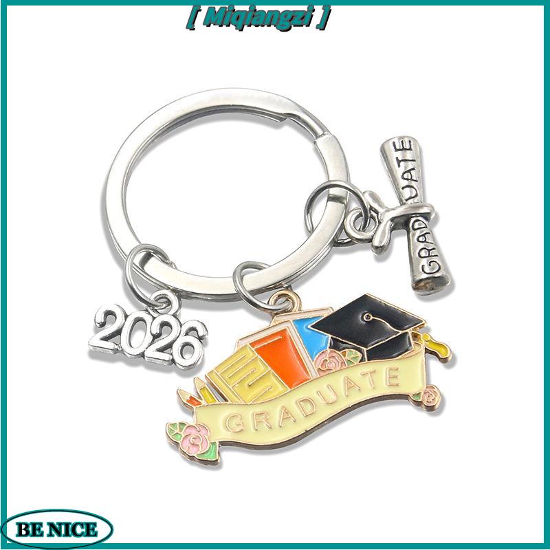 [miqiangzi] 2026 Tốt Nghiệp Gown Cap Lưu Niệm Keychain Kim Loại Keyring Cho Sinh Viên Trường Lễ Đảng Quà Tặng Và Ủng Hộ - 4