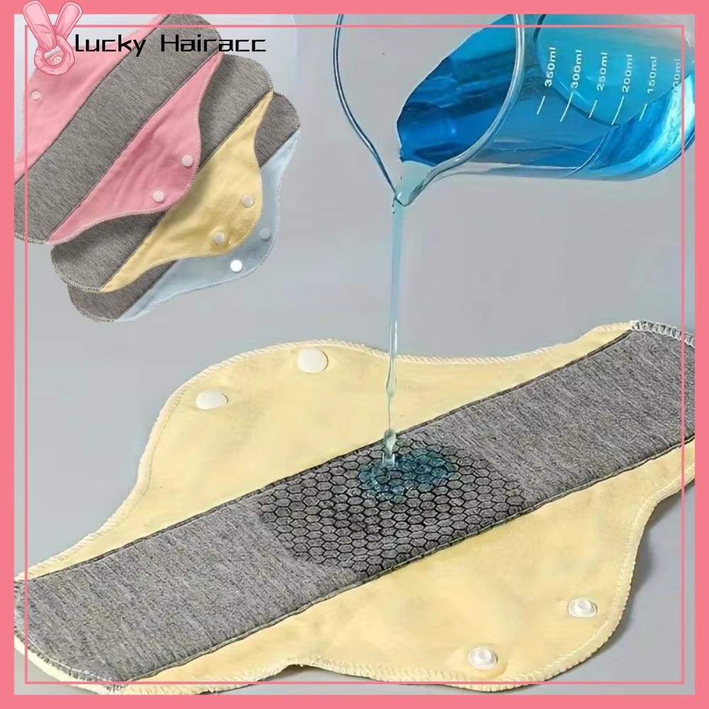 LUCKY HAIRACC Bông Tã người lớn Tái sử dụng Mềm chống trượt Kinh nguyệt thấm hút hàng tháng Bền Đệm vệ sinh nữ Lót quần lót