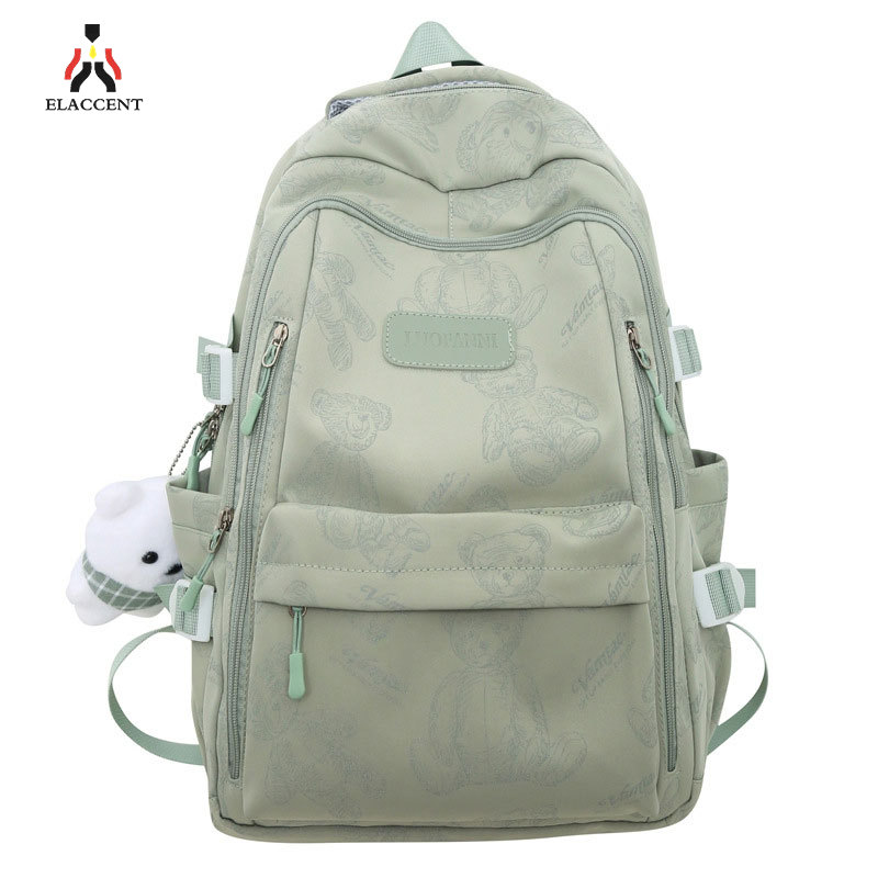  ELACCENT  ba lô balo nữ cặp sách in sức chứa lớn thời trang Ba lô kiểu mới ba lô thường ngày học sinh trung học balo  ba lô học sinh balo học sinh cấp 2 ba lô thời trang 