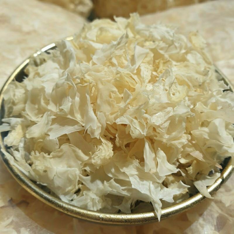 Nấm tuyết 100g - hàng đẹp cắt sẵn - nấm tuyết rời