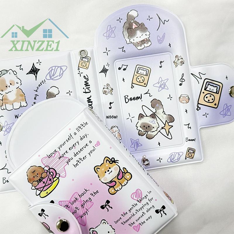  XZ✨✨✨ Album ảnh dễ thương 3 inch chủ thẻ ảnh thần tượng thẻ chất kết dính Bộ sưu tập Cuốn sách 36 cuốn Sách Bỏ Túi Album photocard lưu trữ trường hợp 