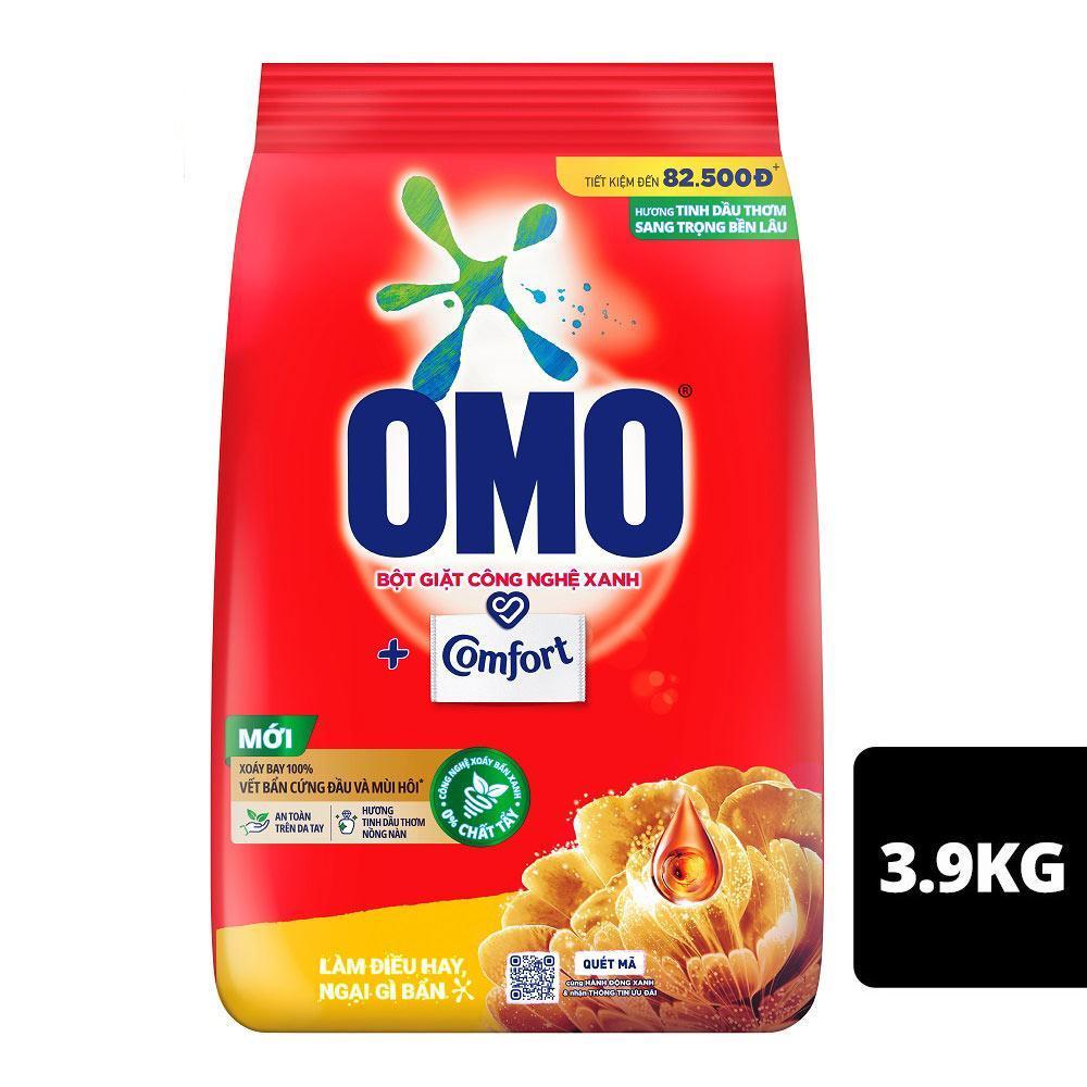 Bột giặt Omo Comfort tinh dầu thơm Nồng Nàn ̣3.9kg