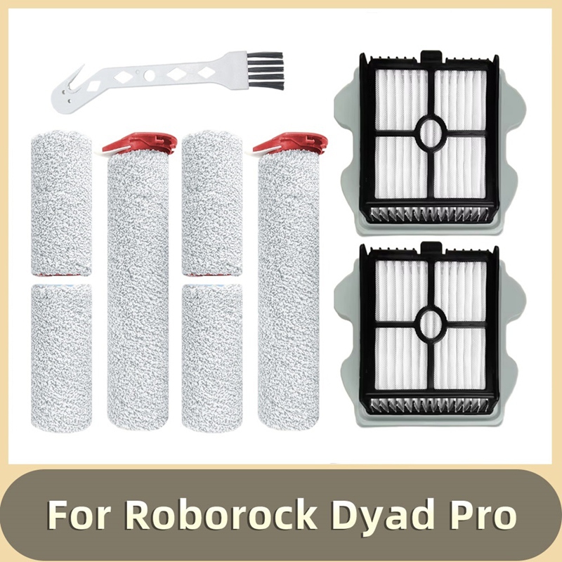 [Waanon]Vacuum Cleaner Replacement Parts Roller Brush Filter for Dyad Pro/Dyad Pro Combo/WD2H1A Mop Units