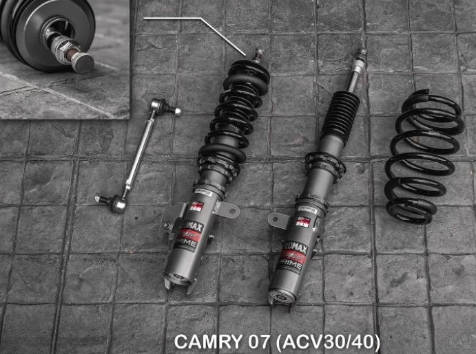 โช๊คอัพ สตรัท ปรับเกลียว Silver รุ่น Neomax Prime ใส่รถ camry 07 acv30 40 นุ่ม หนึบ ไม่กระด้าง รับประกัน 2 ปี ราคา 21,890 บาท*ส่งฟรี