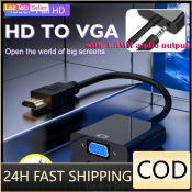 HDMI to VGA Adapter with Audio - 1080P Video Converter