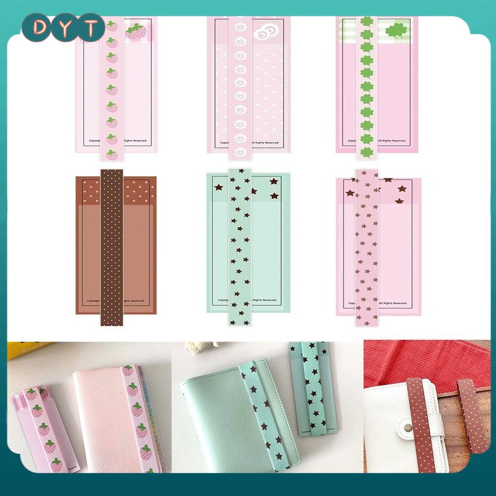 DYT Có thể điều chỉnh Dây đeo sổ tay Trang trí DIY Sổ tay rời Dây buộc băng Sáng tạo Ngôi sao dễ thương Dây đai bìa cho sổ tay kế hoạch A7 M5