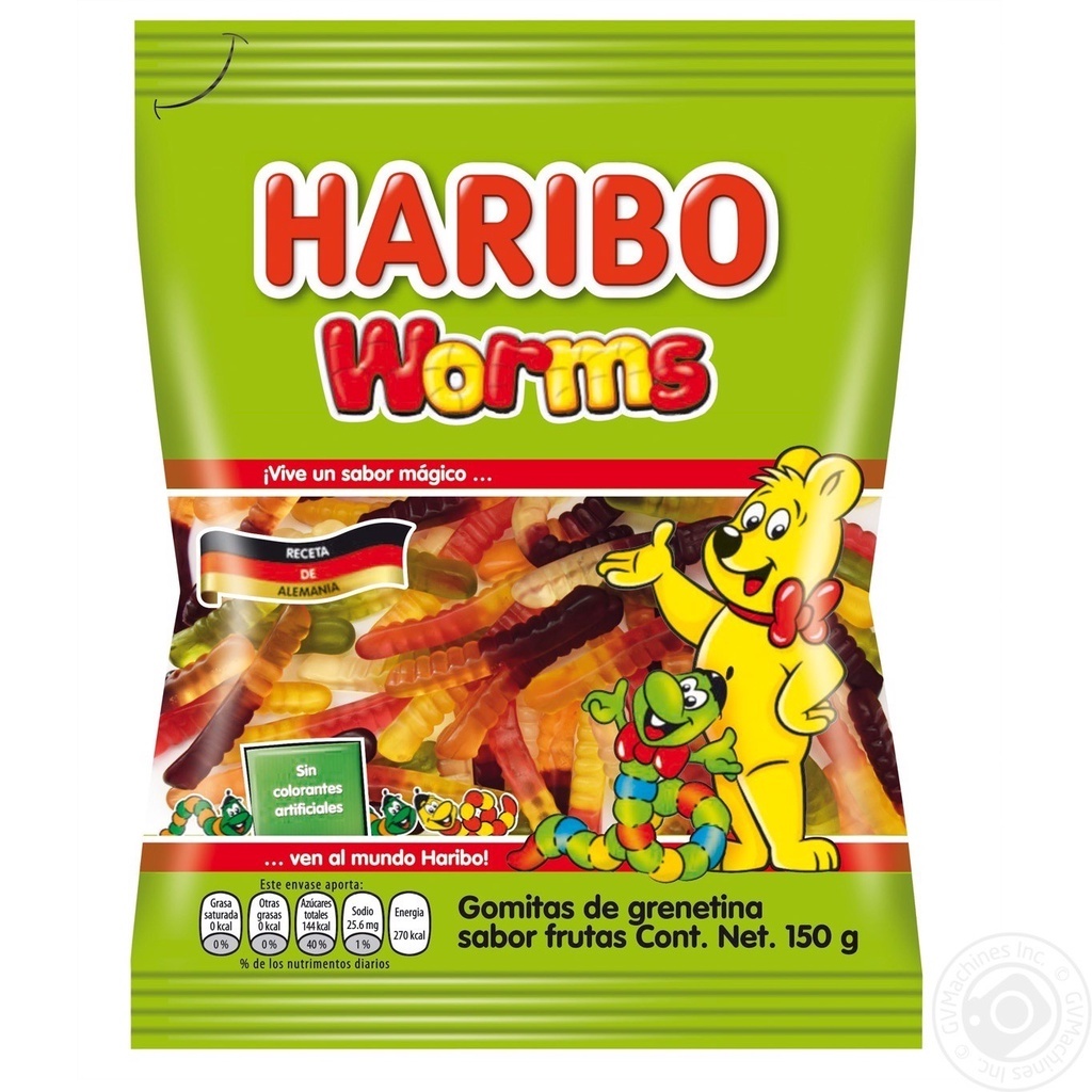 Kẹo Dẻo Haribo Worms 80gr (đủ vị)