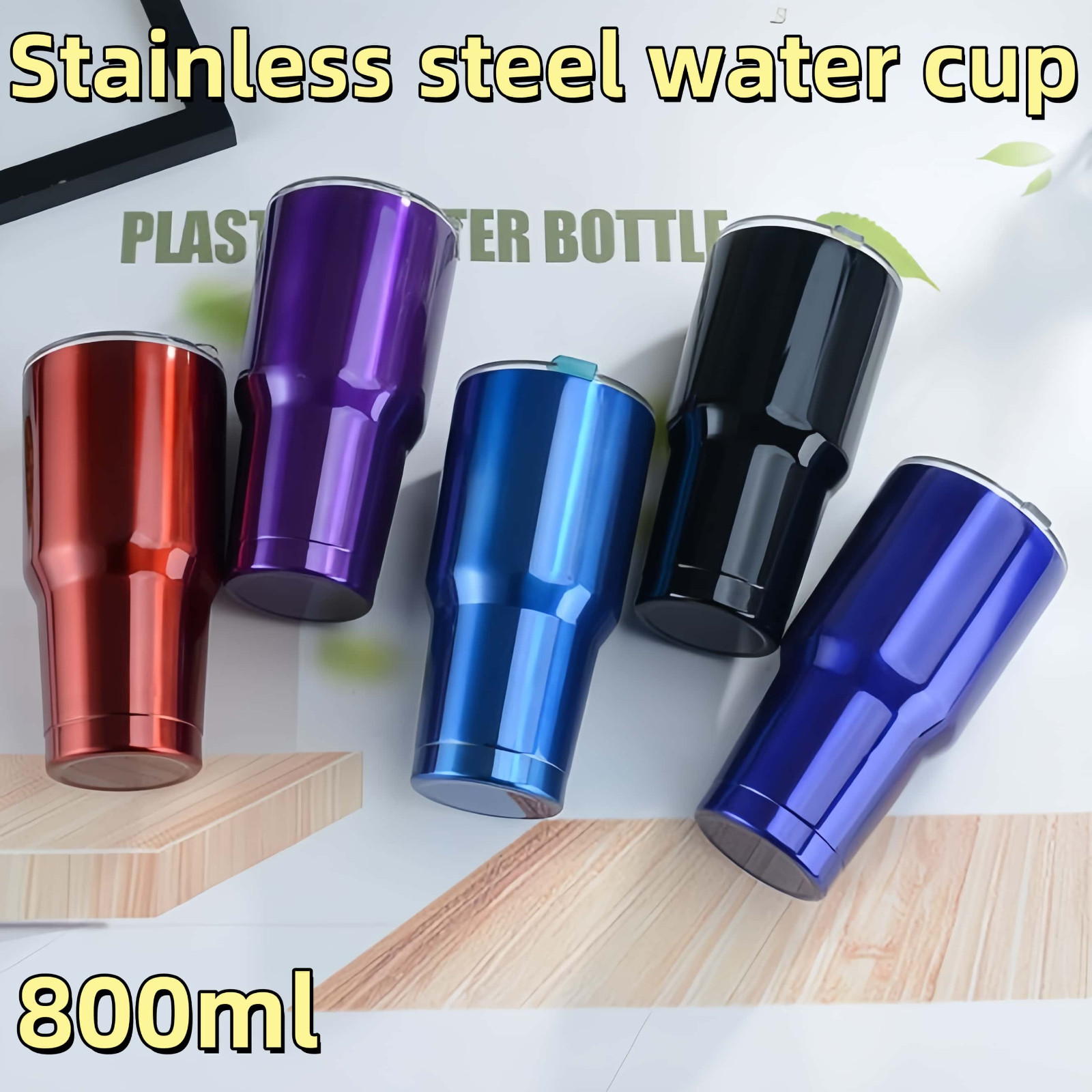 VIVOLILV 30oz ความจุขนาดใหญ่แก้วน้ำสแตนเลส, ขวดน้ำสแตนเลส, ถ้วยน้ำรถยนต์, ถ้วยอเนกประสงค์แบบพกพาที่ทนทาน ราคา 74 บาท*ส่งฟรี