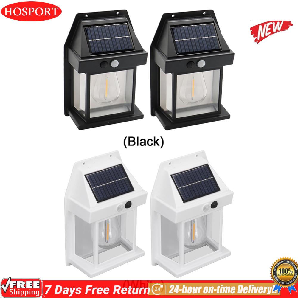 [HOSPORT Official Mall]2 แพ็ค Solar Porch Light Sensor Dusk To Dawn ไฟกลางแจ้งแสงแสงอาทิตย์แสงไฟสำหรับบ้านทางเข้าประตูหน้าบ้าน ราคา 179 บาท*ส่งฟรี