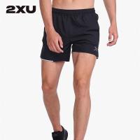 2XU Men Aero 5 Inch Shorts - Black/Silver Reflective