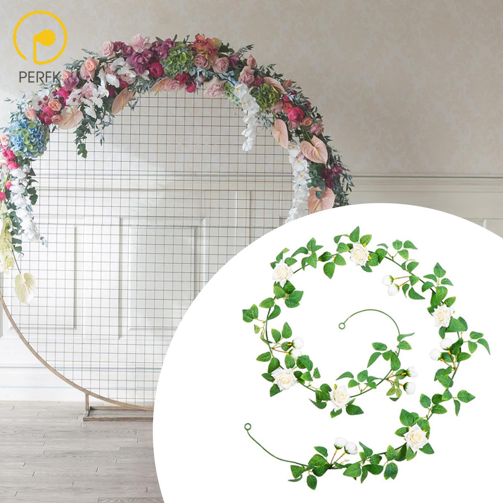 Perfk Artificial Silk Flower Garland Realistic Vine Flower Art Crafting Wedding Decor for Terrace Porch Holiday Centerpiece Balcony ราคา 135 บาท*ส่งฟรี
