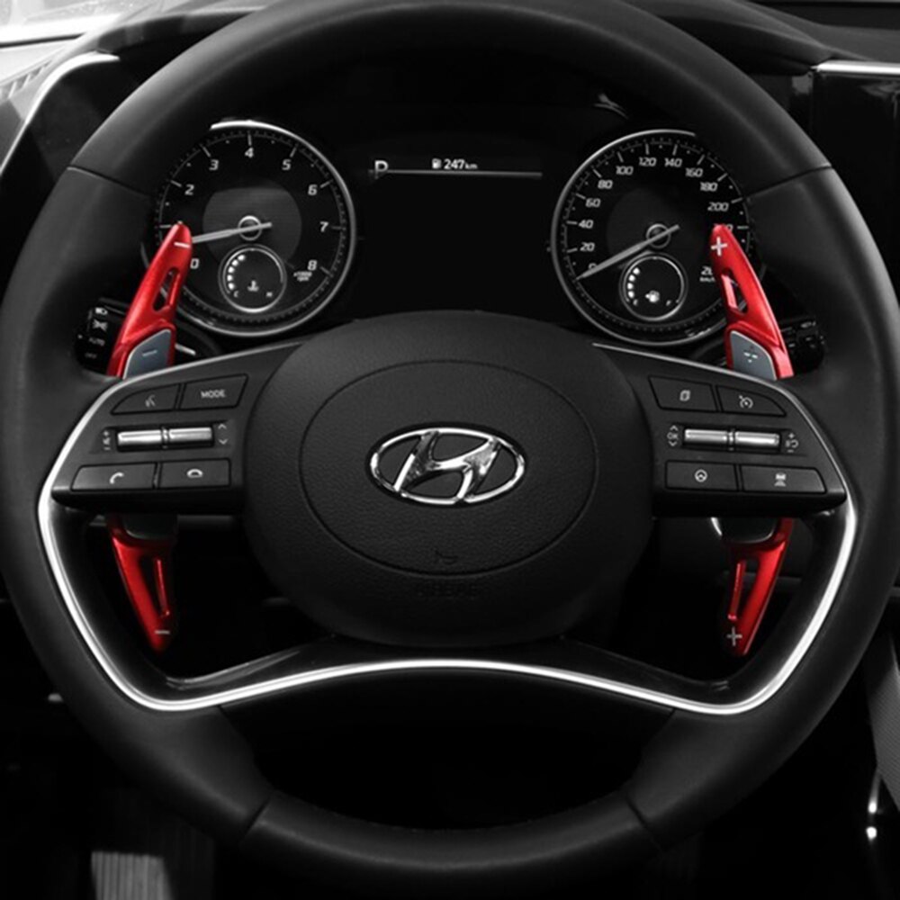Shifter mái chèo cho Hyundai sự vĩ đại mới lai staria Highlander 2020 2021 2022 lái xe bánh răng bánh xe Extender dsg Sticker