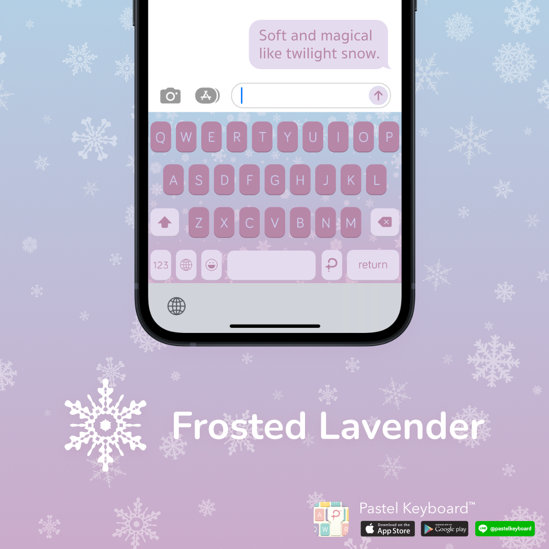 บัตรกำนัลดิจิทัล อีเวาเชอร์ส่วนลดสินค้า Pastel Keyboard ธีมแป้นพิมพ์ Frosted Lavender⎮ (E-Voucher) สำหรับแอปแป้นพิมพ์สีพาสเทล ราคา 69 บาท*ส่งฟรี