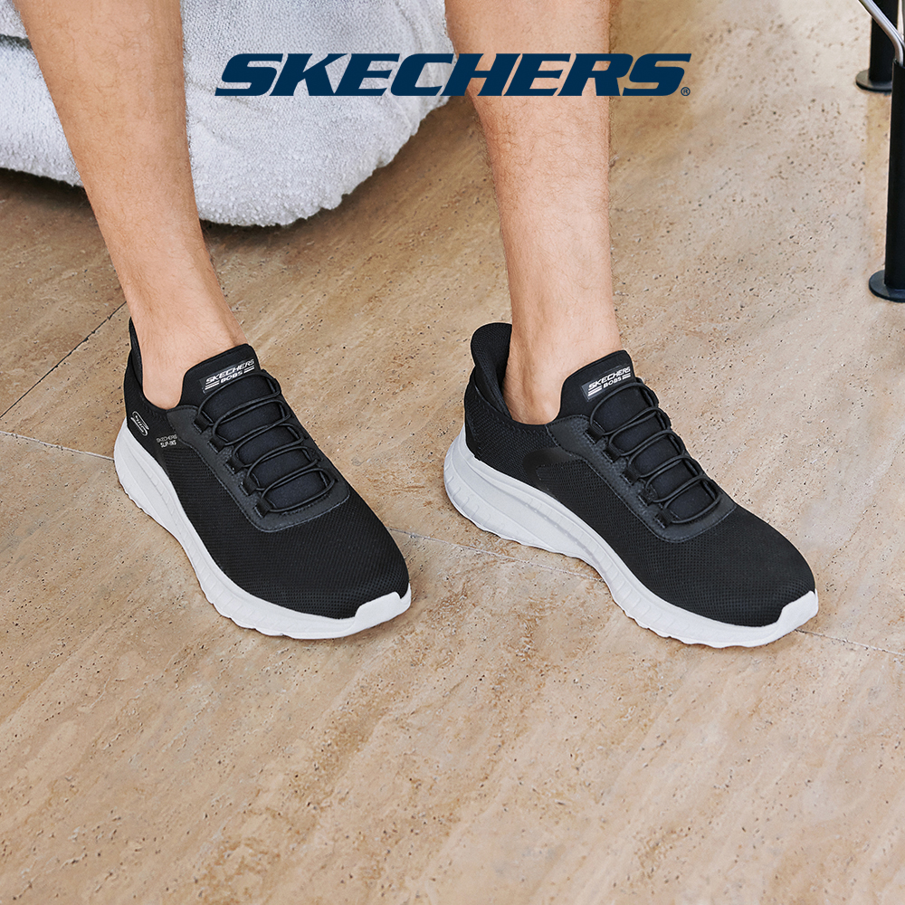[ĐỘC QUYỀN ONLINE] Giày Thể Thao Nam Skechers Slip-ins BOBS Squad Chaos Tough Walk Thường Ngày - 118303-BLK Memory Foam Online Sale
