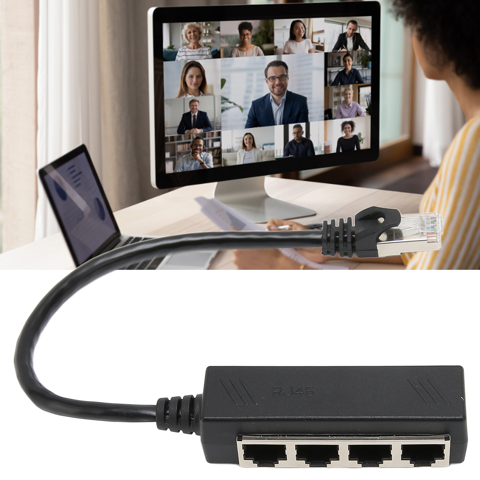 Rj45 Bộ chia Ethernet Cáp một điểm bốn bộ chia Ethernet 1-4 cho máy tính xách tay