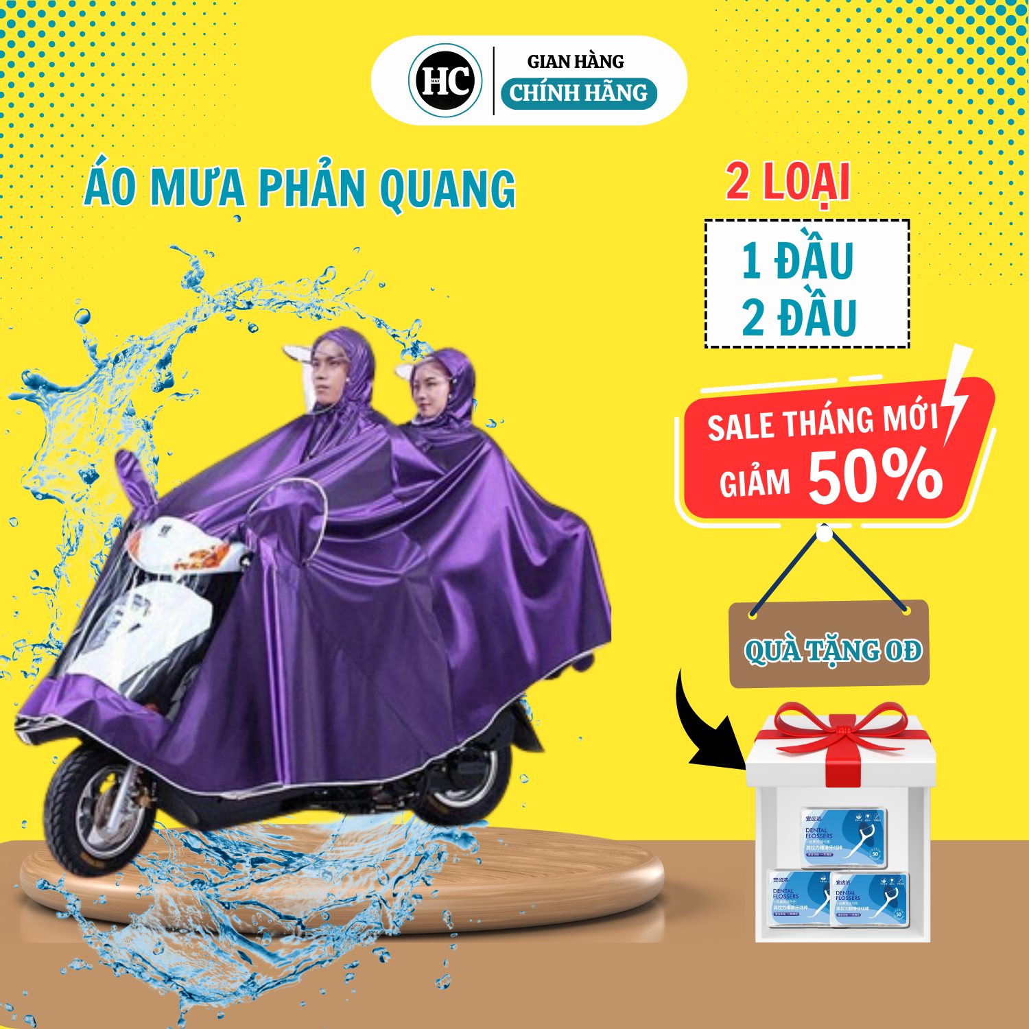 Áo Mưa Phản Quang Đi Xe Máy Vải Dù, Áo Mưa Phản Quang Có Kính Che Mặt 1 đầu 1 Người Chống Thấm Cao Cấp