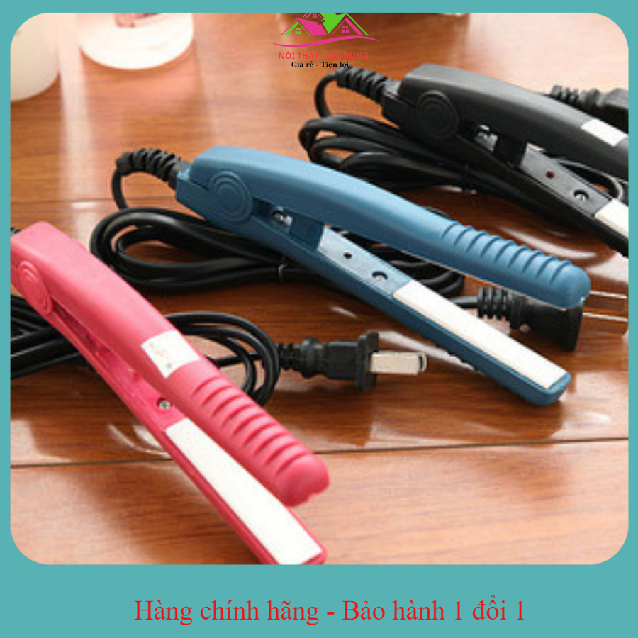 Máy uốn tóc duỗi tóc mini đa năng, máy làm tóc mini, máy là tóc nhỏ gọn - máy ép tóc mini giá rẻ