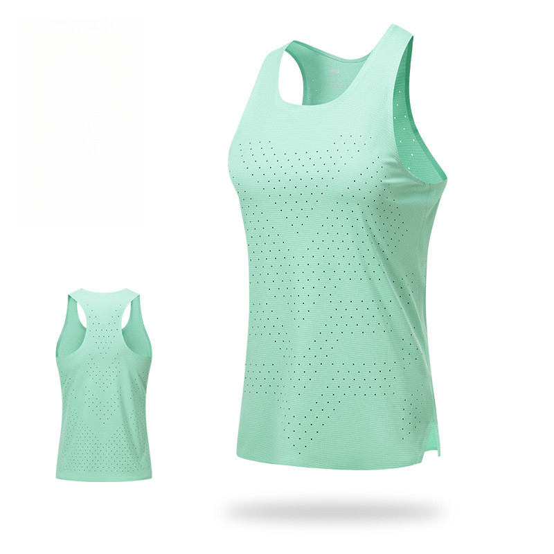 Áo ba lỗ thể thao nữ Áo ba lỗ tập chạy marathon mỏng nhanh khô áo tập yoga