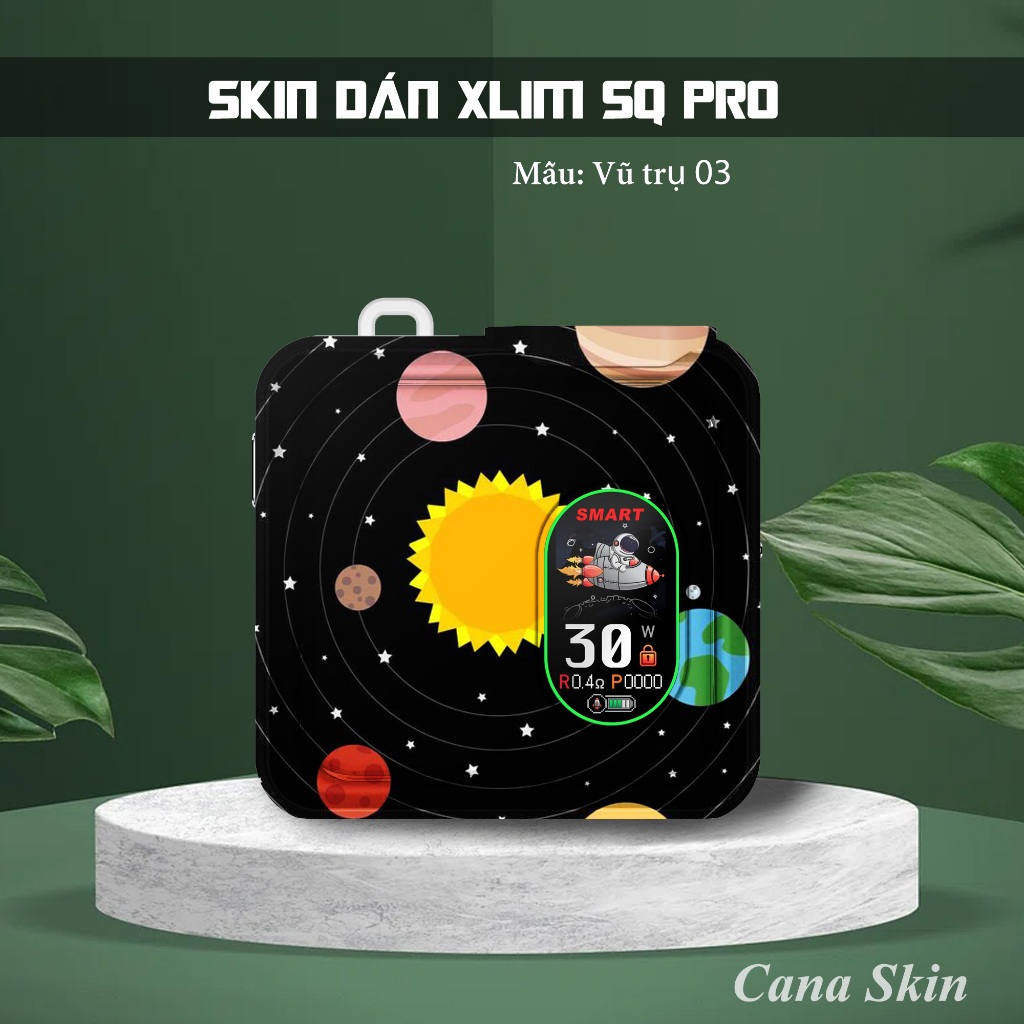 Miếng dán skin vũ trụ cho x-lim sq pro v2  favo  feelin  riil x ...in hình theo yêu cầu