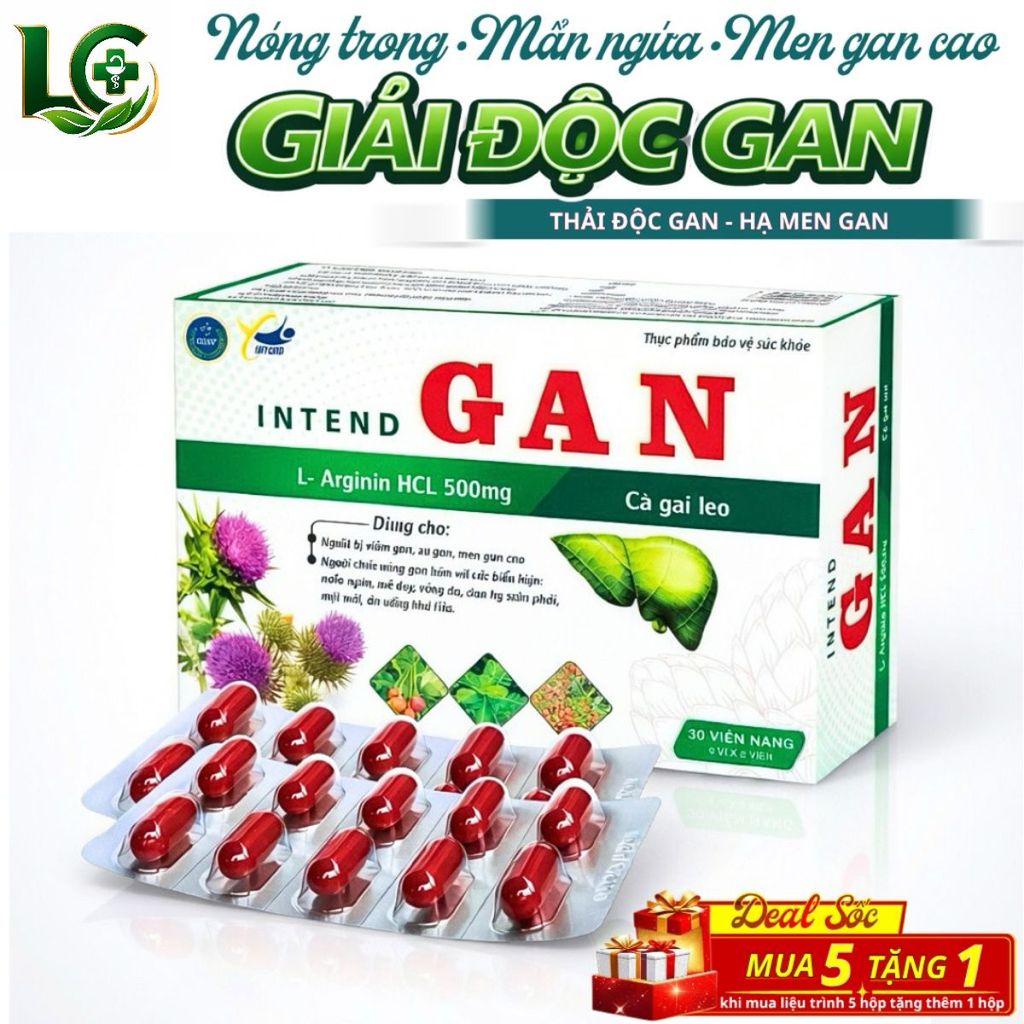 Intend Liver Detox Pills – Reduces Liver Enzymes, Itching, Pimples, Clears Heat and Cools the Liver Box of 30 Pills