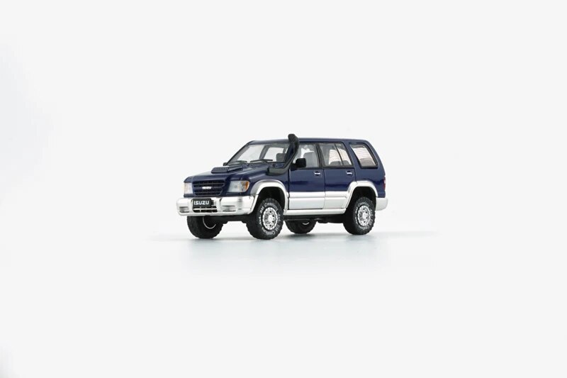 BMC 1:64 ISUZU 1998-2002 Trooper / Big Horn Tím Xanh/Trắng rhd Die-cast Bộ sưu tập mô hình xe hơi th