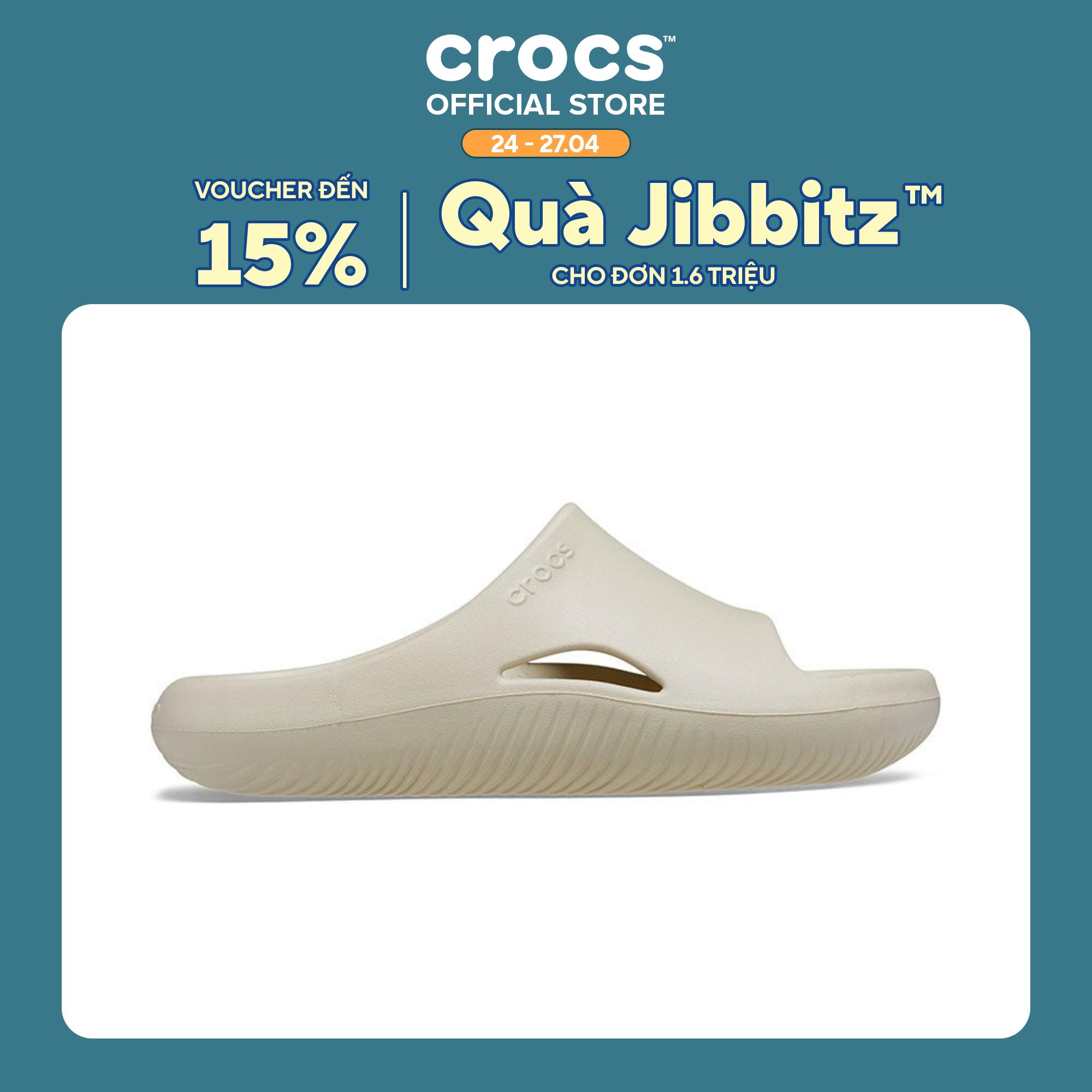 Dép Quai Ngang Unisex Crocs Mellow - Bone - 208392-2Y2