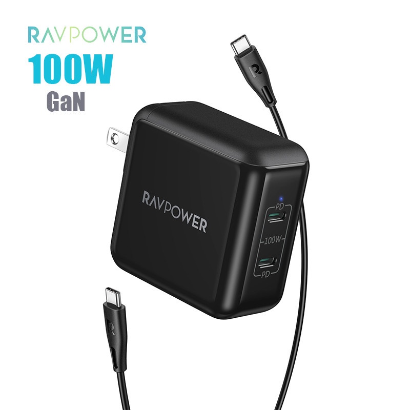 Củ sạc nhanh pd 100w ravpower rp-pc151 gan ii chính hãng
