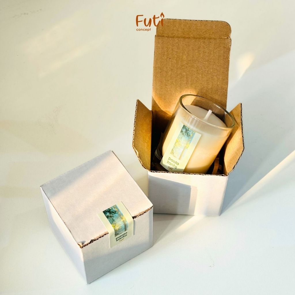 Nến Thơm Thiên Nhiên Hương PAOLO SANTO Kèm Hộp Nến Thơm Bấc Gỗ Không khoi