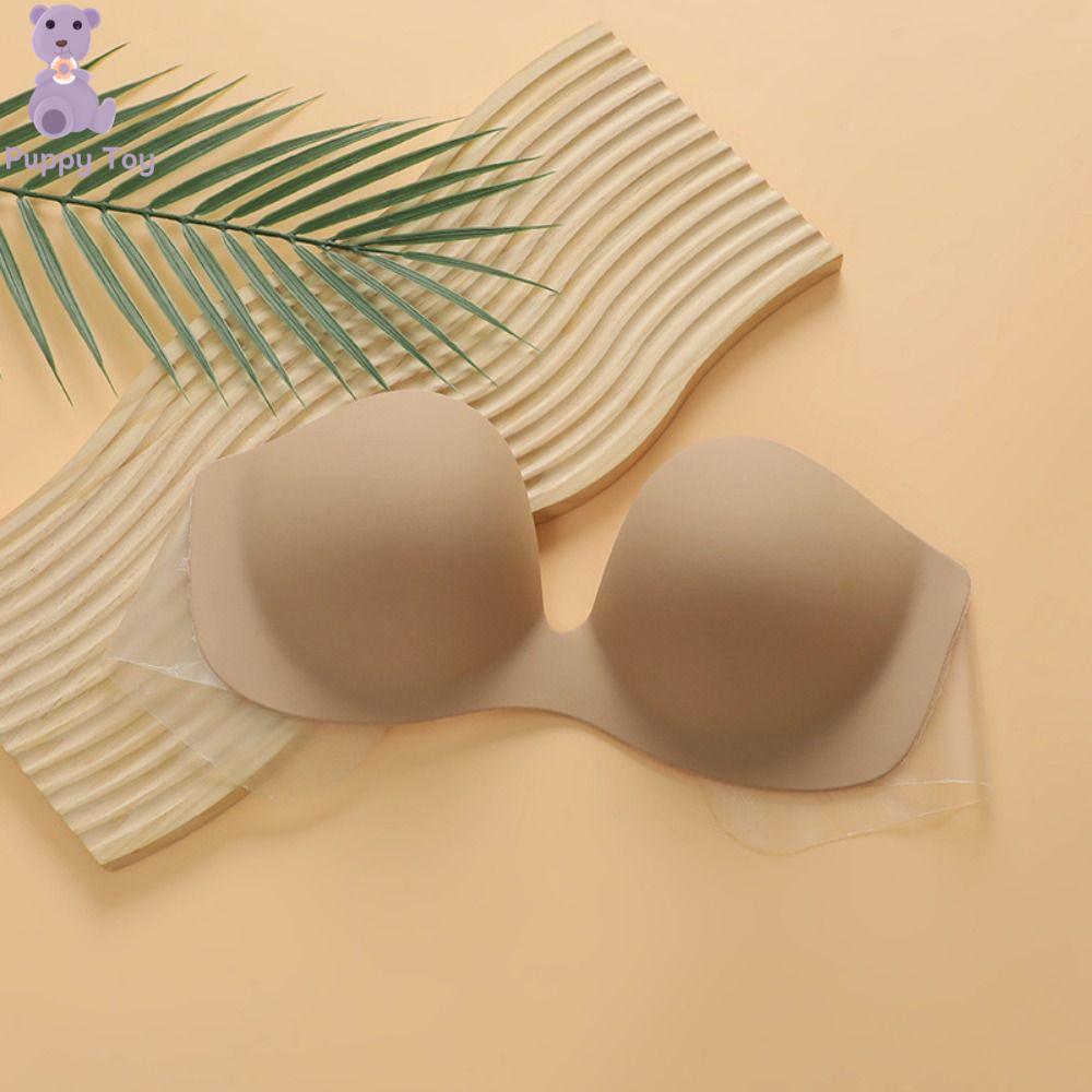 TESDFD Đẩy lên Áo ngực silicone không đường may Không dây Chống sốc Áo ngực không dây Chống chảy xệ Vừa vặn Miếng đệm ngực vô hình Đám cưới