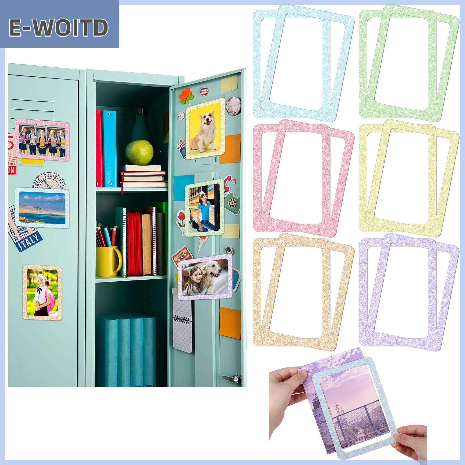 XUNYU3 กรอบรูปแม่เหล็ก12ชิ้นสำหรับล็อกเกอร์5x7กรอบรูปแม่เหล็กสำหรับตู้เย็นกรอบรูปแม่เหล็กสำหรับติดตู้เย็น ราคา 185 บาท*ส่งฟรี