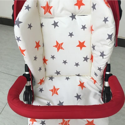 DJAMDZZ Universal Star Print Baby Warmer Chair Pad Liner Mat Seat Cushion Chindren Cotton Stroller Cushion Stroller Mat Stroller Accessories Cotton Mat