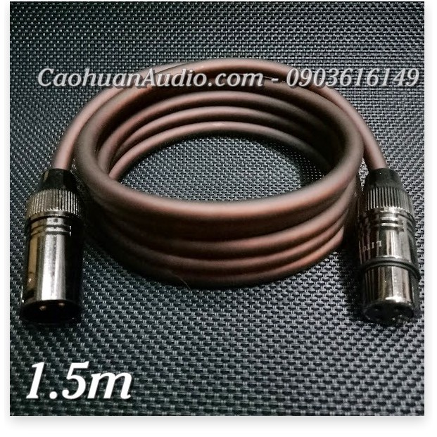 Dây micro 2 đầu canon xlr cao cấp 1,5m