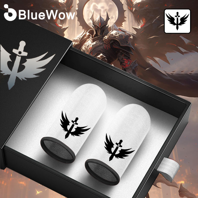 BlueWow Fallen Angel Customized Superconducting Silver Fiber Ultra-sensitive PUBG Dedicated Game Finger Cots Touch Screen Mobile Game Finger Cots ราคา 18 บาท*ส่งฟรี