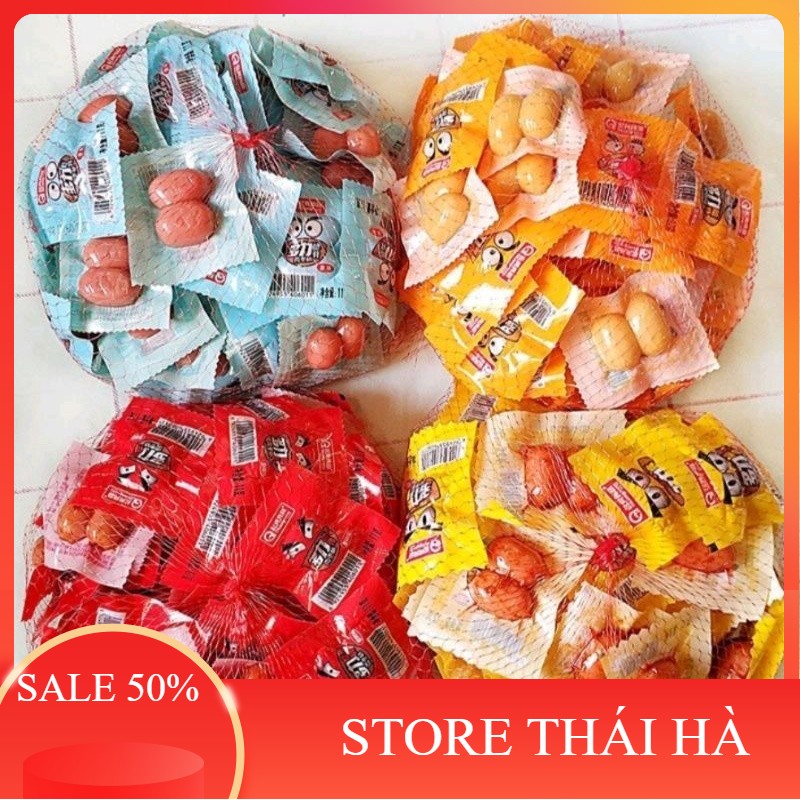 1đùm 50 gói xúc xích nhí trung