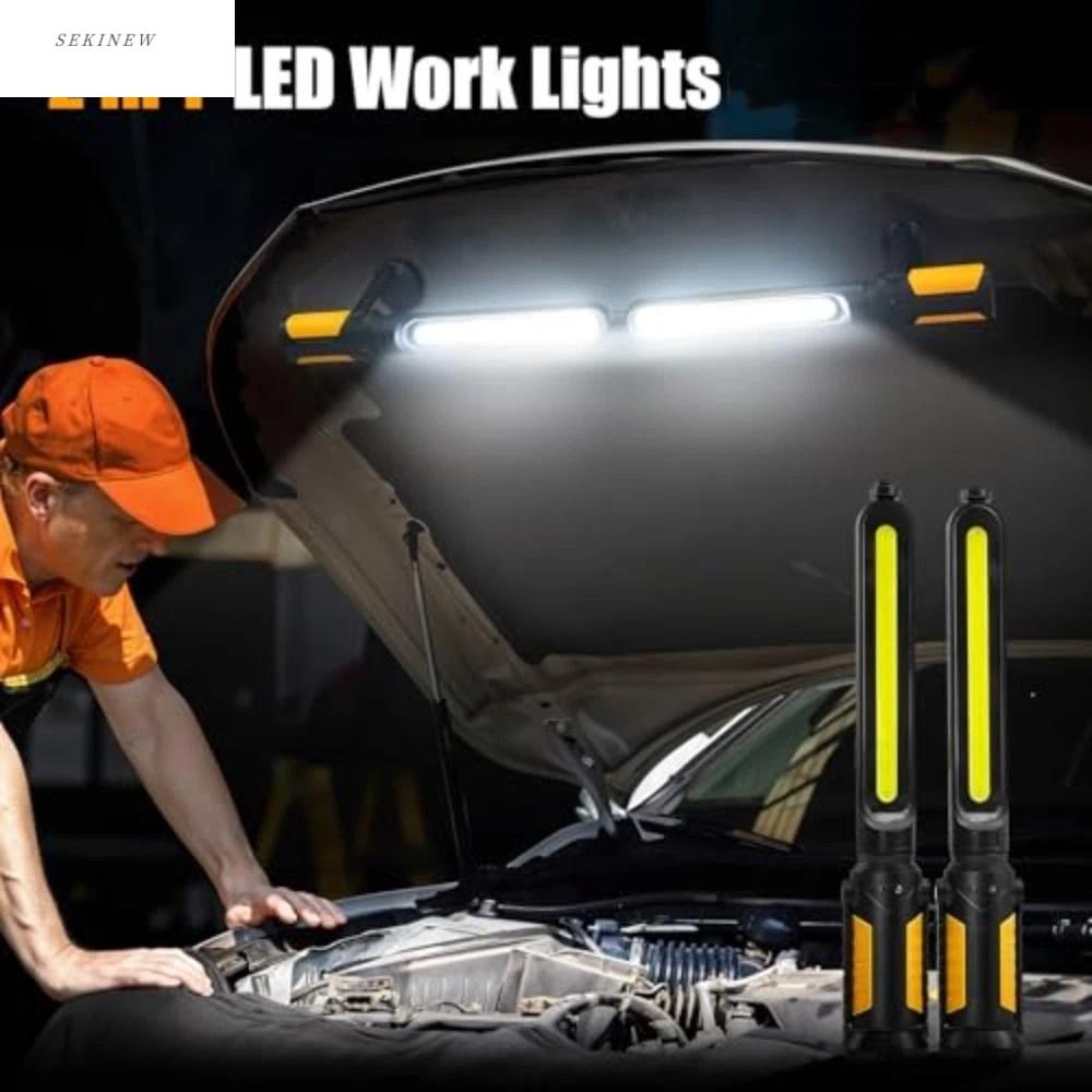 SEKINEW ไฟ LED 1400LM ไฟทำงาน LED สำหรับช่าง ฐานแม่เหล็ก 4400mAh ชาร์จใหม่ได้ ไฟชาร์จ COB คุณสมบัติการพับ แบบพับหมุน แถบไฟทำงาน ซ่อมรถยนต์ ราคา 3,213 บาท*ส่งฟรี