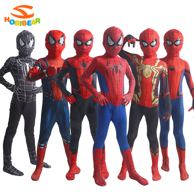 Hobibear Spider-Man Trang Phục Trẻ Em Siêu Anh Hùng Phù Hợp Với Cho Cosplay Và bữa tiệc Halloween