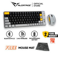 Alcatroz Tetriz Air 300C Bluetooth 5.3 Dual Mode Wireless Keyboard Mouse Combo | Free Mouse Mat