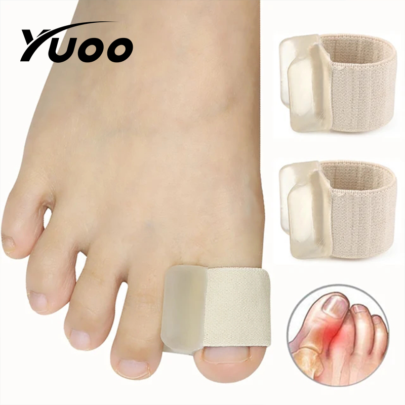 YUOO 2Pcs Silicone Toe Spreader Separator Bunion Hallux Valgus Corrector Thumb Finger Correction Straightener Foot Care Tool