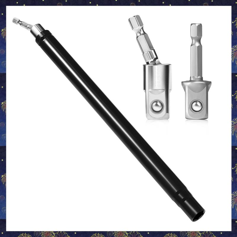 (QTAS) 9/16inch Hollow Socket, Hollow Nut Driver with 0.64inch Hex Shank for Long Threaded Ceiling Bolts Fastening Applications