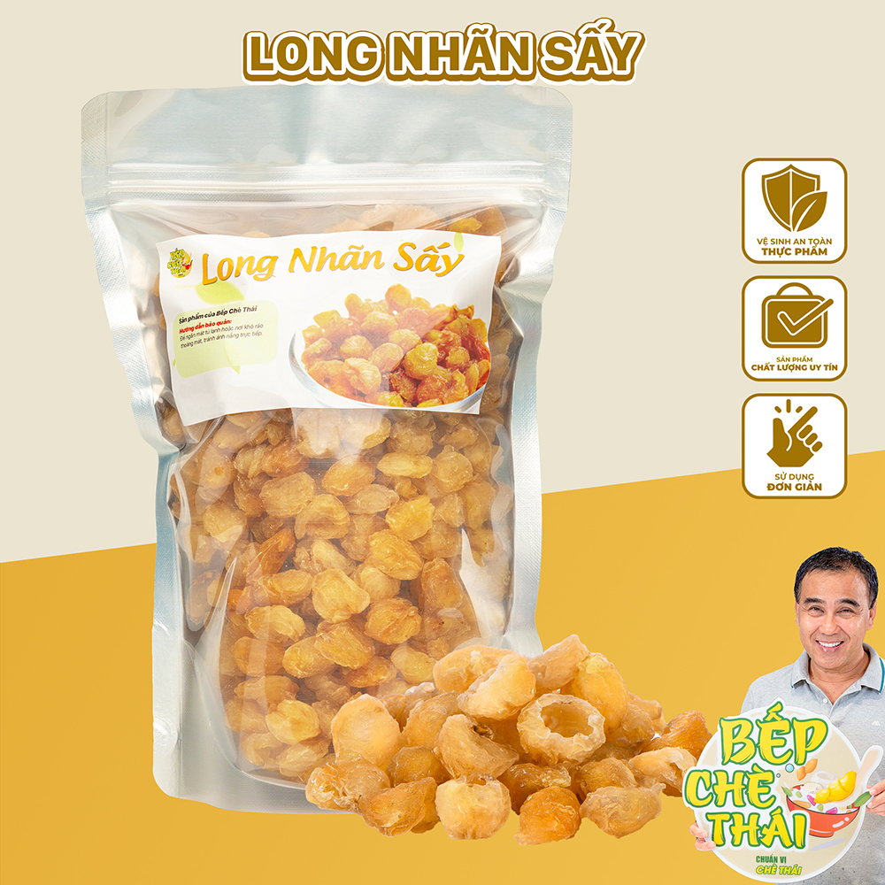 Long nhãn Hưng Yên sấy khô gói 500gr Bếp Chè Thái