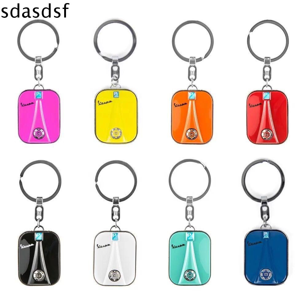 SDASDSF Xe máy Phụ Kiện Đối với Vespa PRIMAVERA Chrome Keychain Kẽm hợp kim Đối với VESPA GTS Xe máy Keyring Scooter Móc Chìa Khóa VESPA Keychain Cho Piaggio Vespa