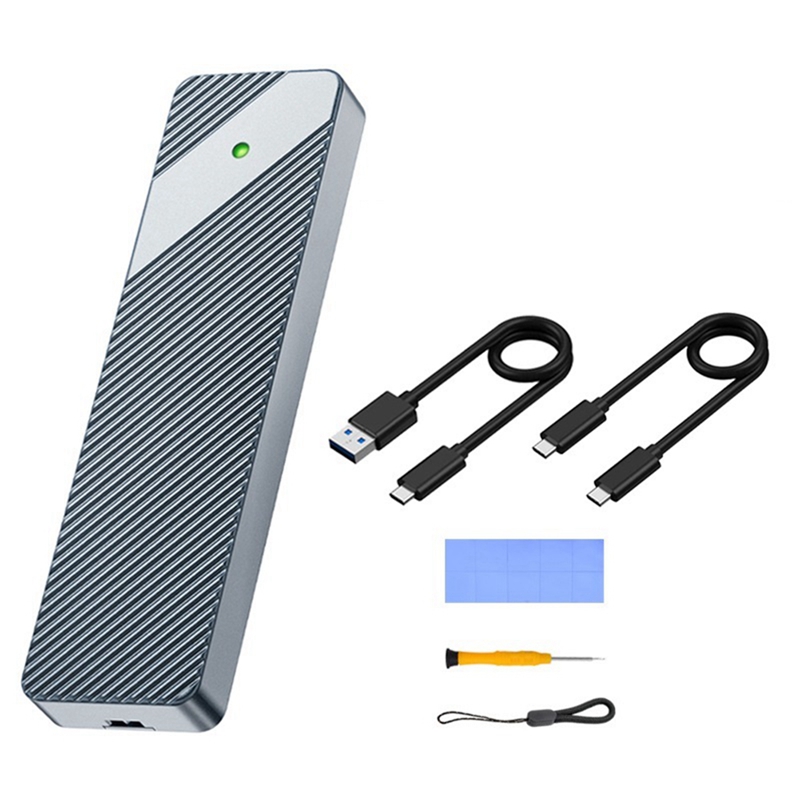 M.2 SSD Enclosure Dual Protocol NVMe/NGFF External Box M.2 Solid State Mobile Hard Disk Box M.2 Solid State SSD EnclosureNew Year Special