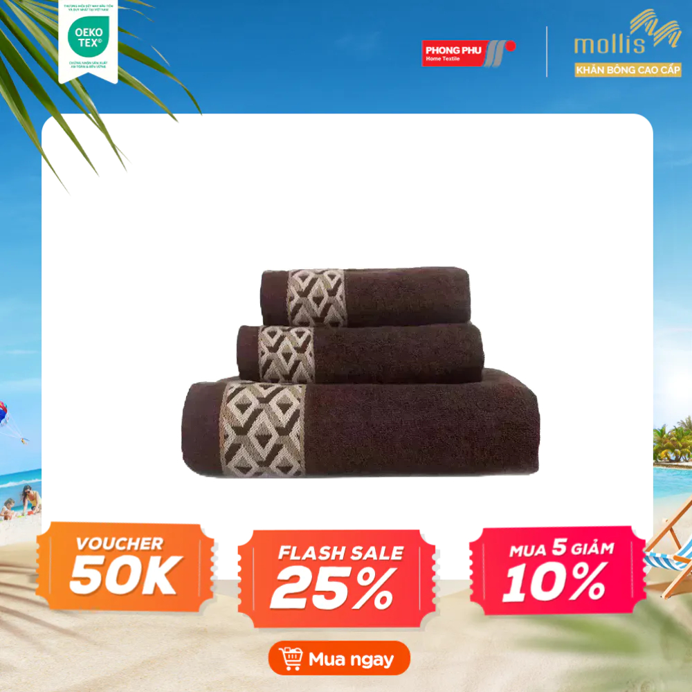 Khăn Tắm Cotton Lapyarn Mollis BM4X 70x135cm