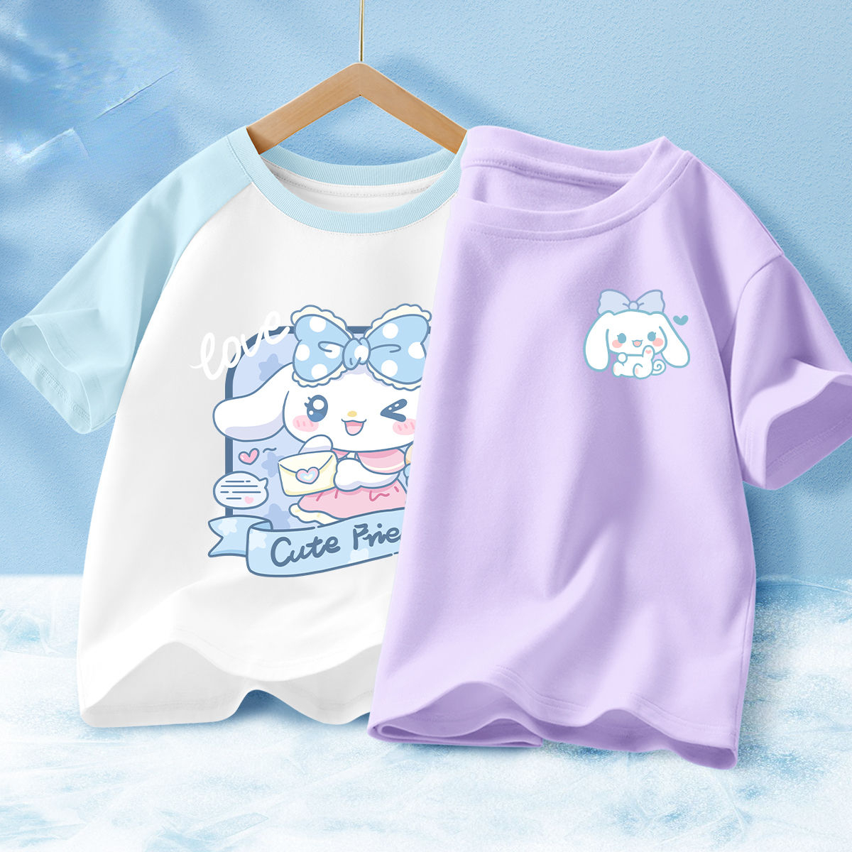 Áo phông trẻ em cinnamoroll áo phông dễ thương áo trẻ em đơn giản hoạt hình Sanrio Áo phông trẻ em t