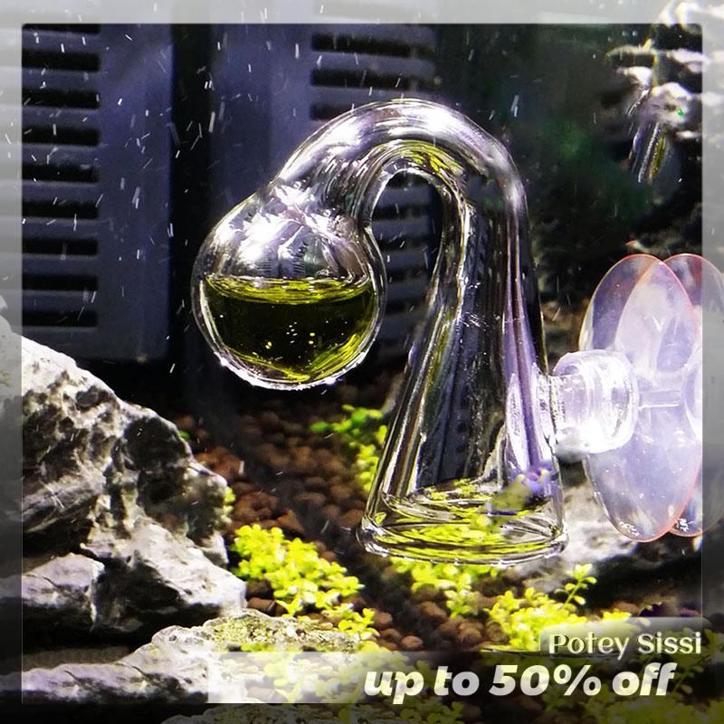 Potey Aquarium CO2 Kính thả Checker-Kiểm tra Aquarium CO2 PH Detector
