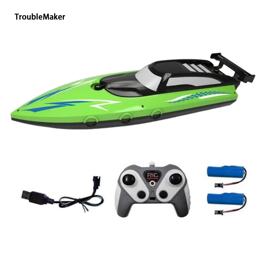TroubleMaker Yx-1 Remote Control Boat High Speed Water-Stop Dual Engine Design Speedboat Children's Water Toys ราคา 475 บาท*ส่งฟรี