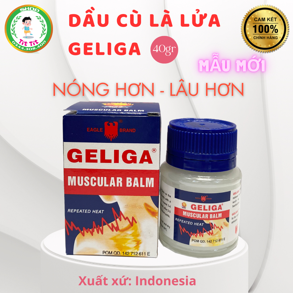 Dầu cù là lửa geliga - cù là xoa bóp geliga indonesia 40g