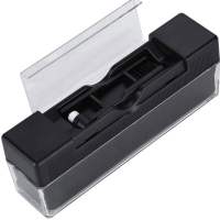 COKERCOOK Black 2-In-1 Vinyl Record Player Cleaning Kit Plastic With Small Brush Vinyl Record Cleaning Brush Cleaning Tools Anti-static Velvet Record Brush